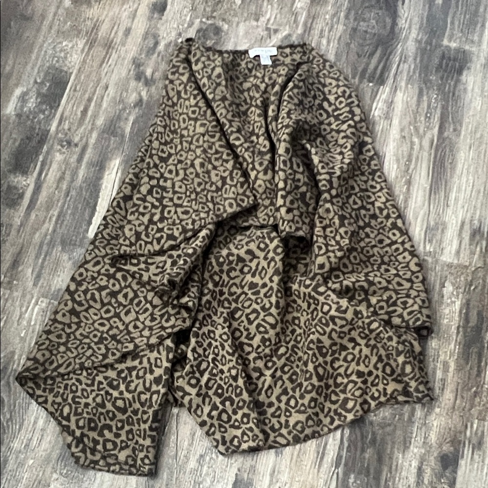 City Wrap on the go Brown Leopard Print City Wrap Poncho One size